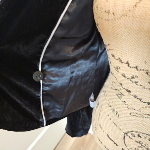 Calvin Klein Women's Velvet One-Button Jacket Size 6 - Picture 6 of 8